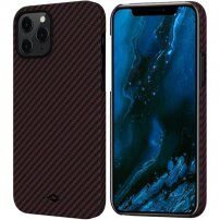 Pitaka MagEZ carcasă pentru iPhone 12 Pro Max - negru-roșiatic