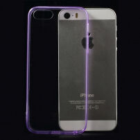 Husă ultra subţire 0,5 mm, pentru Apple iPhone 5 / 5S / SE (2016) – violetă