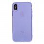Carcasă fosforescentă din plastic moale pentru iPhone X / XS - violet
