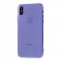Carcasă fosforescentă din plastic moale pentru iPhone X / XS - violet