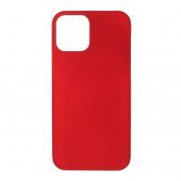 Husă cauciucată mată, pentru iPhone 12 mini - roșu