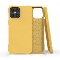 Carcasă moale și mată pentru iPhone 12 Pro Max - galben