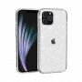 Carcasă transparentă cu paiete, pentru iPhone 12 Pro Max - argintiu