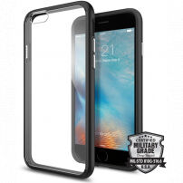 Carcasă ultra subţire stilată Spigen, pentru Apple iPhone 6S / 6 - negru