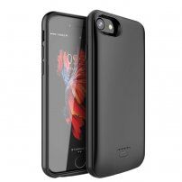 Carcasă cu baterie externă 4000 mAh pentru iPhone 6 / 6S / 7 / 8 / SE (2020/2022) - negru