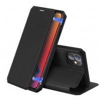 Dux Ducis husă tip portofel pentru iPhone 12 mini - negru