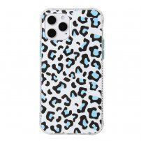 Carcasă cu model leopard pentru iPhone 12 mini - albastru