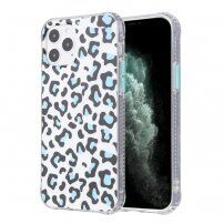 Carcasă cu model leopard pentru iPhone 12 Pro Max - albastru