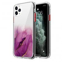 Carcasă din marmură rezistentă la zgârieturi pentru iPhone 11 Pro Max - violet