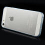 Husă ultra subţire 0,5 mm, pentru Apple iPhone 5 / 5S / SE (2016) – albastră