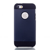Husă 2 în 1 pentru Apple iPhone 5 / 5S / SE (2016) - albastru închis