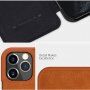 Nillkin Qin husă tip portofel din piele PU pentru iPhone 12 / 12 Pro - negru