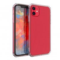 Carcasă din plastic moale cu colțuri aliniate pentru iPhone 11 Pro Max - transparent