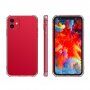 Carcasă din plastic moale cu colțuri aliniate pentru iPhone 12 / 12 Pro - transparent