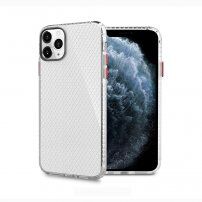 Carcasă cu structură de fagure pentru iPhone 12 / 12 Pro - roșu