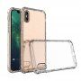 Carcasă cu întăritură și protecție pe margini pentru iPhone X / XS - transparent
