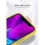 Carcasă mată ecologică degradabilă pentru iPhone 12 mini - galben