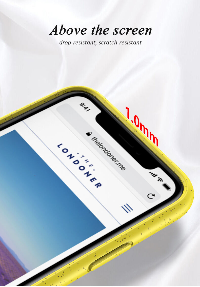 Carcasă mată ecologică degradabilă pentru iPhone 11 Pro Max - roz