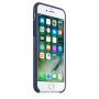 Carcasă originală din piele, pentru Apple iPhone 7 - albastru nocturn
