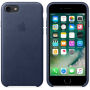 Carcasă originală din piele, pentru Apple iPhone 7 - albastru nocturn