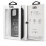 Karl Lagerfeld Embossed husă din piele PU pentru iPhone 12 Pro Max - negru
