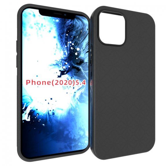 Carcasă mată pentru iPhone 12 mini - negru