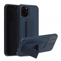 Husă cu funcție suport / mâner pentru iPhone 12 / 12 Pro - albastru închis