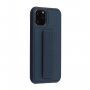 Husă cu funcție suport / mâner pentru iPhone 12 / 12 Pro - albastru închis