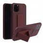 Husă cu funcție suport / mâner pentru iPhone 12 / 12 Pro - maro cacao