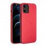 Qialino husă din piele pentru iPhone 12 / 12 Pro - roșu