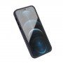 Qialino husă din piele pentru iPhone 12 / 12 Pro - albastru