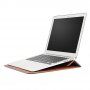 Plic universal din imitatie de piele cu suport pentru iPad până la 13" / MacBook până la 14" - maro