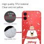 Carcasă transparentă din plastic moale pentru iPhone 12 mini - urs polar cu căciulă