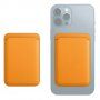Buzunar magnetic pentru card pentru iPhone - galben