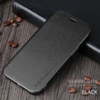 X-Level husă flip din piele cu suport pentru iPhone 12 mini - negru