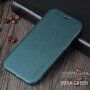 X-Level husă flip din piele cu suport pentru iPhone 12 mini - verde