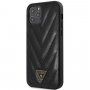 Guess V Quilted carcasă pentru iPhone 12 Pro Max - negru