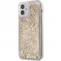 Guess 4G Liquid Glitter carcasă pentru iPhone 12 mini - auriu