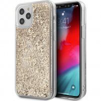 Guess 4G Liquid Glitter carcasă pentru iPhone 12 Pro Max - auriu