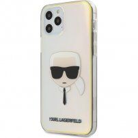 Karl Lagerfeld Head carcasă schimbătoare pentru iPhone 12 Pro Max - curcubeu
