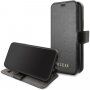Guess IriDescent Book husă flip pentru iPhone 12 / 12 Pro - negru