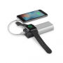 Powerbank Belkin, cu încărcare magnetică integrată, pentru iPhone / Apple Watch - argint