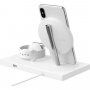 Belkin Boost Charge 2in1 stație de încărcare wireless 7.5W pentru iPhone / Apple Watch - alb