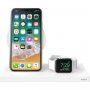 Belkin Boost Charge 2in1 stație de încărcare wireless 7.5W pentru iPhone / Apple Watch - alb