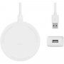 Belkin Boost Charge 15W încărcător rotund wireless - cu adaptor pentru iPhone - alb