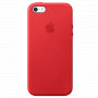 Carcasă originală din piele, pentru Apple iPhone 5S / SE (2016) - roşu