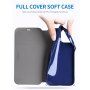 X-Level husă flip din piele cu suport pentru iPhone 12 / 12 Pro - albastru