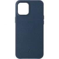 Native Union Clic Classic carcasă din piele pentru iPhone 12 Pro Max - albastru