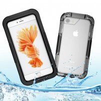 Husă rezistentă la apă si rezistentă pentru iPhone 6 / 6S - negru