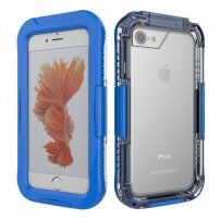 Husă rezistentă la apă si rezistentă pentru iPhone 6 / 6S - albastru